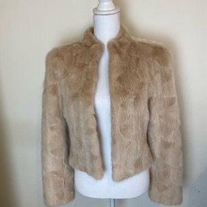 Genuine blond vintage mink jacket 10
